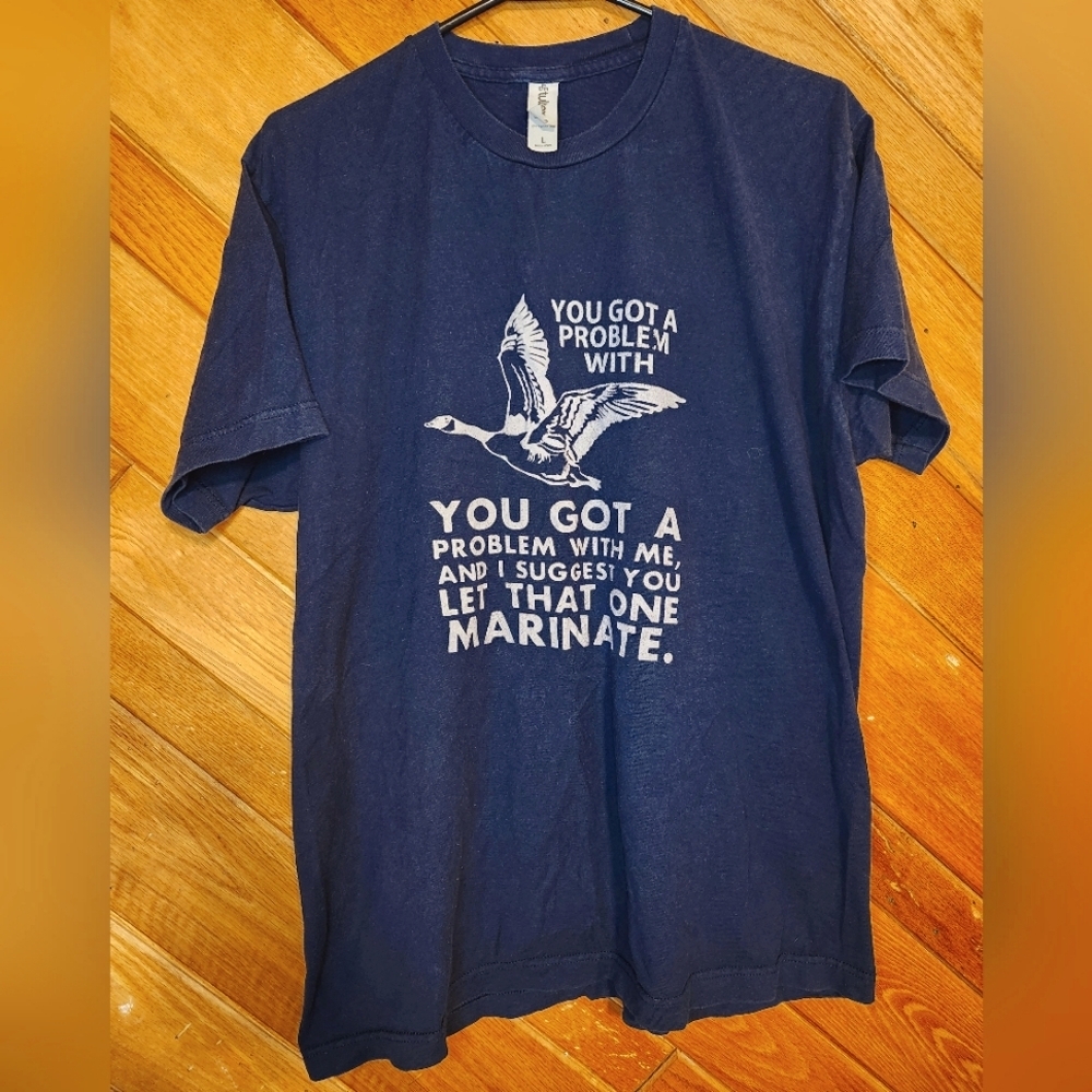 Letterkenny You got a problem with Canada gooses large navy blue tshirt